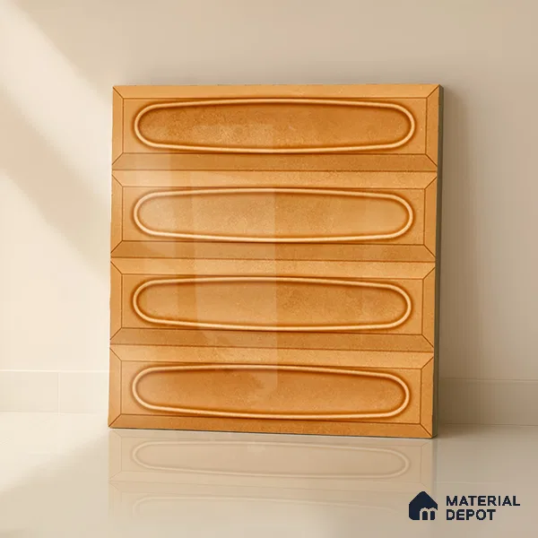 Faux Subway  Tile TL 07238 Bali 1003 1 ft x 1 ft Ceramic Glossy Finish - 9 mm  | 2 mm Spacer is Mandatory | Please Expect a Slight Variation of Pattern (Sample)